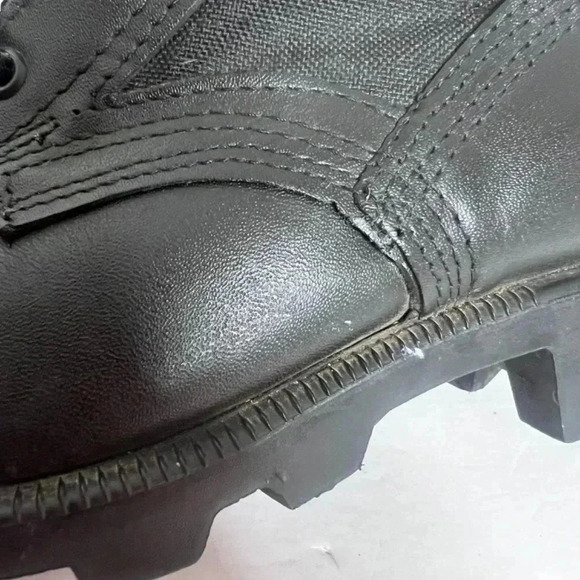 Altama Men's Black Leather Combat Boots Lace Up Boots Size 6W - Picture 9 of 11